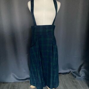 Collectif Alexa Blackwatch Check Swing Skirt